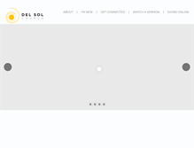Tablet Screenshot of delsolchurch.com